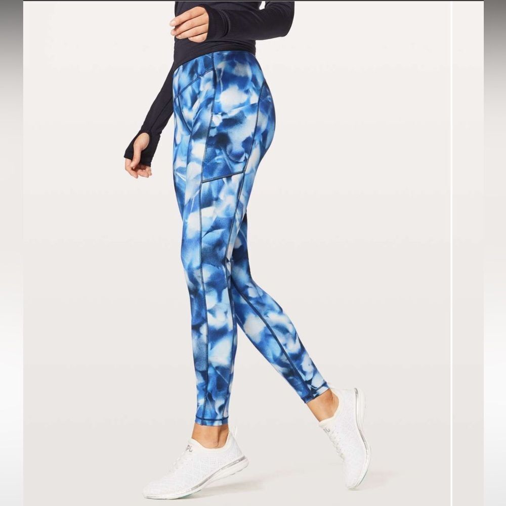LULULEMON Speed Up Tight Legging Blush Blossom Alpine White Midnight Navy Blue 4